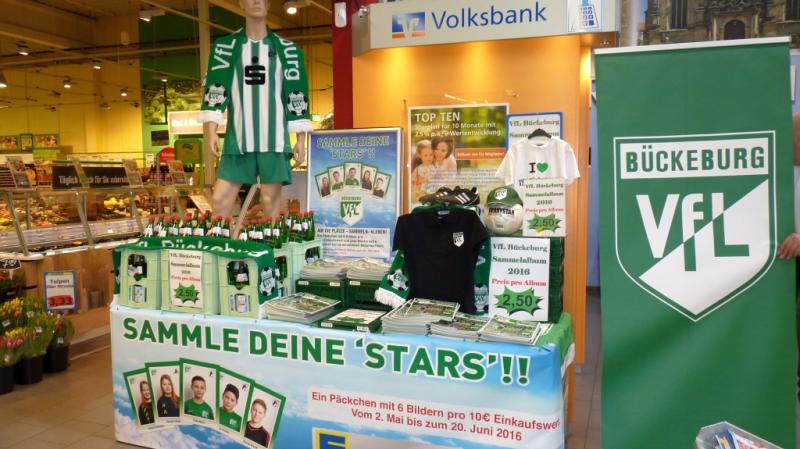 Der VfL-Stand im E-Center Fabig